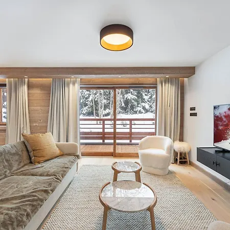 Neuf Avec Terrasse, 2 Pres Des Pistes, Sauna, Hammam, Salle De Sport, Parking - Fr-1-569-57 Appartement Megève