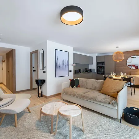 Neuf Avec Terrasse, 2 Pres Des Pistes, Sauna, Hammam, Salle De Sport, Parking - Fr-1-569-57 Apartment Megeve