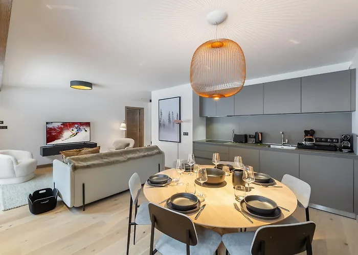 Appartement Neuf Avec Terrasse, 2 Pres Des Pistes, Sauna, Hammam, Salle De Sport, Parking - Fr-1-569-57 Megève